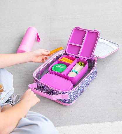 Montiico Madkasse m. 3 Rum - Mento Bite - Fuchsia