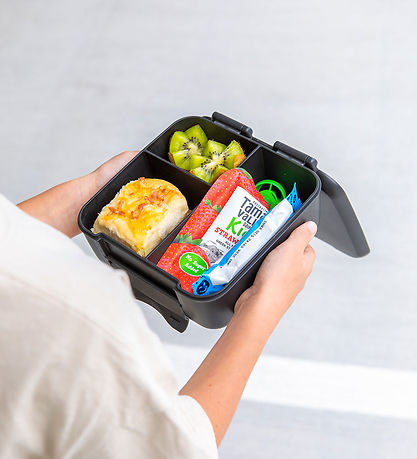 MontiiCo Lunchbox w. 3 compartments - Mento Bite - Midnight