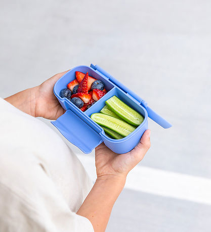 MontiiCo Snackbox w. 2 compartments - Bento Snack - Splash