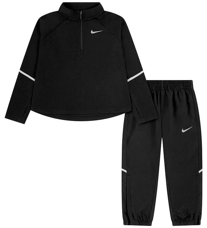 Nike Træningssæt - Dri-Fit - Sort m. Logo