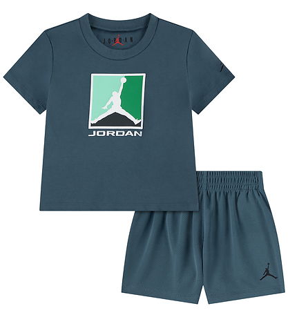 Jordan Shortssæt - T-shirt/ Shorts - Ash Green
