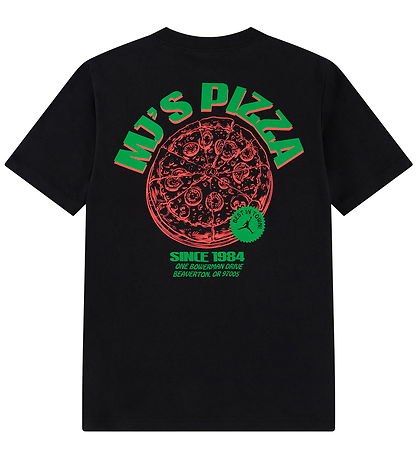Jordan T-paita - Pizza - Musta