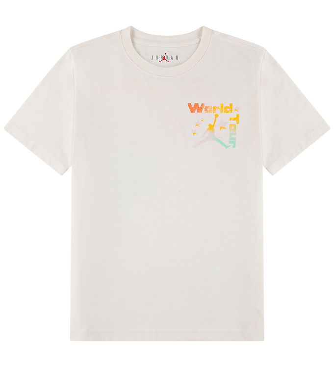 Jordan T-shirt - World Tour - Pale Ivory m. Print
