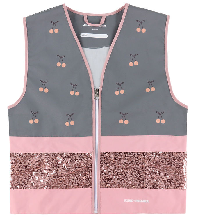 Jeune Premier Refleksvest - 6-9 år - Cherry Pompon