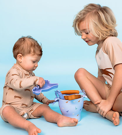 Swim Essentials Strandsæt - Silicone - 5 Dele - Multi Dino