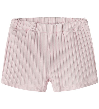 Name It Shorts - Rib - NbfHeidy - Cradle Pink