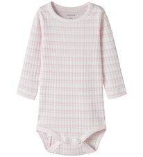 Name It Bodysuit l/s - Rib - NbfHutla - Cradle Pink