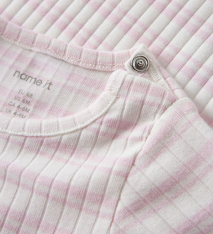 Name It Body l/æ - Rib - NbfHutla - Cradle Pink