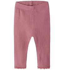 Name It Leggings - Rib - NbfHallie - Mesa Rose