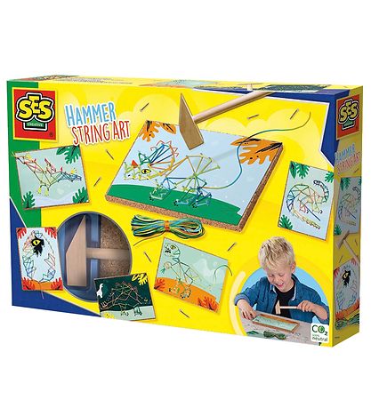 SES Creative Decoration Set - Hammer String Art - Dino SES Creative Decoration Set - Hammer String Art - Dino