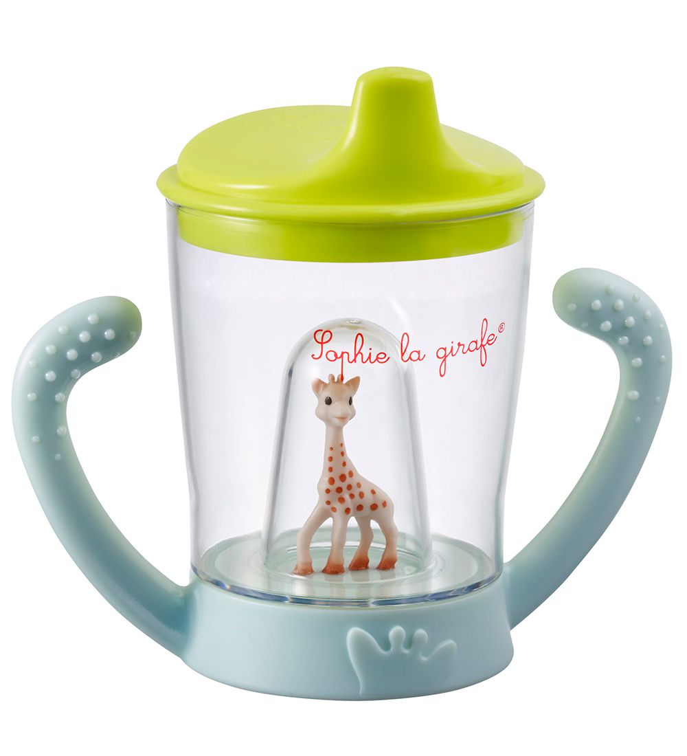 Sophie la Girafe Becher m. Griff/Trinkschnabel - Transparent/Grü - Sophie la Girafe - One Size - Becher