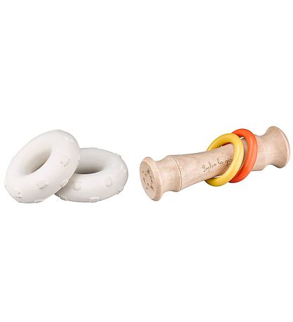 Hochet Sophie la Girafe - So Pure - Totem - Blanc/Bois