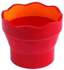 Faber-Castell Becher Für Wasser/Pinsel - Click&Go - Rot Faber-Castell Becher Für Wasser/Pinsel - Click&Go - Rot