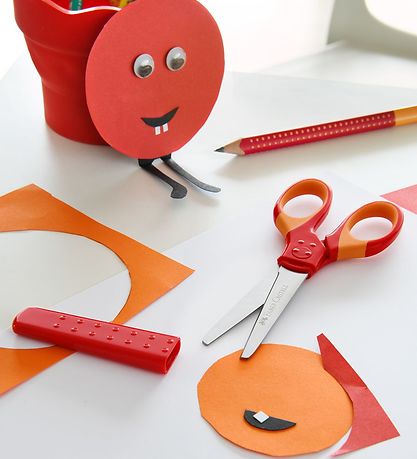 Faber-Castell Saks - Ergonomisk - Rød Faber-Castell Saks - Ergonomisk - Rød