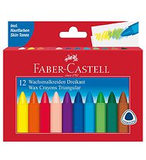 Faber-Castell Farvekridt - Trekantet - 12 stk - Multi Faber-Castell Farvekridt - Trekantet - 12 stk - Multi