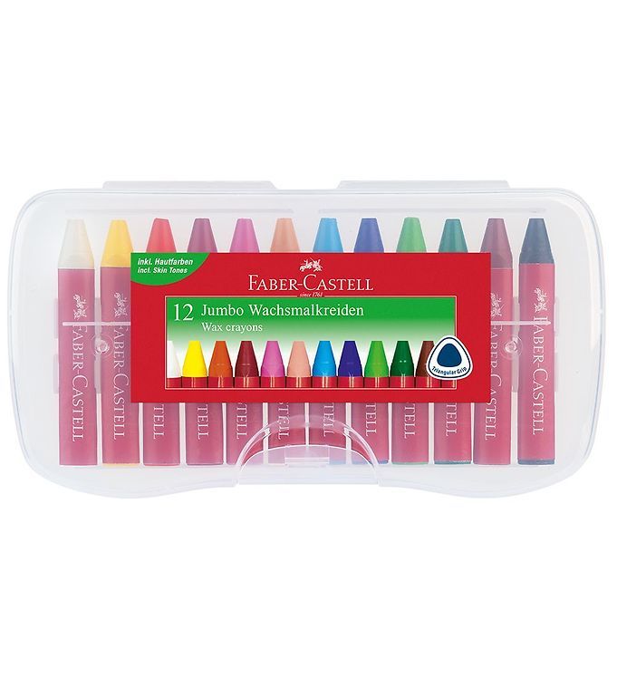 Faber-Castell Farvekridt - 12 stk - Jumbo - Multi billede