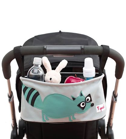 3 Sprouts Barnevognstaske - 32x15x13 - Vaskebjørn 3 Sprouts Barnevognstaske - 32x15x13 - Vaskebjørn