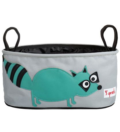 3 Sprouts Barnevognstaske - 32x15x13 - Vaskebjørn 3 Sprouts Barnevognstaske - 32x15x13 - Vaskebjørn