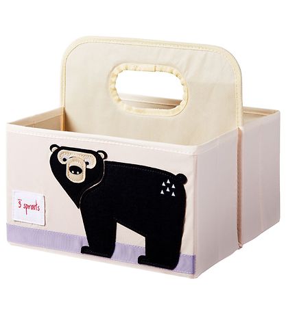 3 Sprouts Opbevaringskurv m. Hank - 25x28x26 - Bjørn 3 Sprouts Opbevaringskurv m. Hank - 25x28x26 - Bjørn