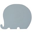 OYOY Dækkeserviet - Henry Elefant - Støvet Blå OYOY Dækkeserviet - Henry Elefant - Støvet Blå