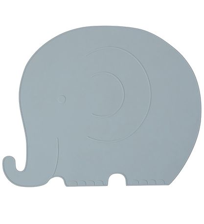 OYOY Dækkeserviet - Henry Elefant - Støvet Blå