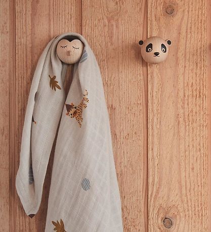 OYOY Knage - 4x4x4 cm - Mini - Panda - Natur