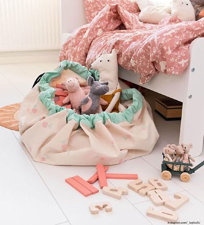 Play&Go Legetøjstæppe - Ø140 - Cherry Love Play&Go Legetøjstæppe - Ø140 - Cherry Love