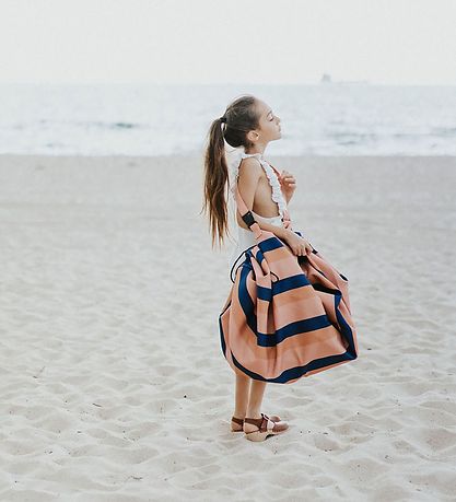 Play&Go Legetøjstæppe - Outdoor - Ø140 - Mokka Stripes Play&Go Legetøjstæppe - Outdoor - Ø140 - Mokka Stripes