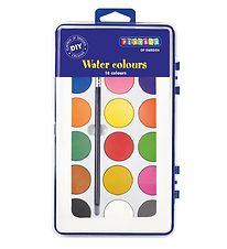 Playbox Water Colours w. Brush - 18 colours Playbox Water Colours w. Brush - 18 colours