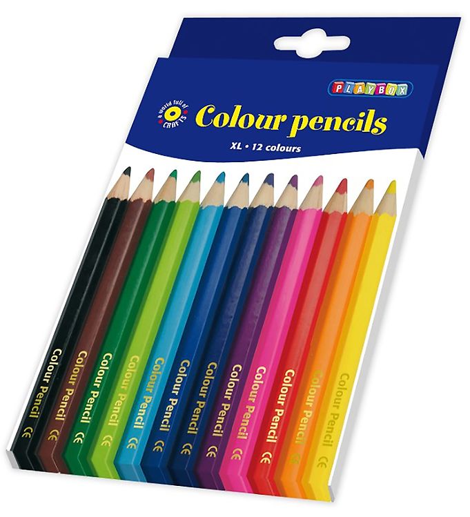 Playbox Farveblyanter - Jumbo - 12 stk