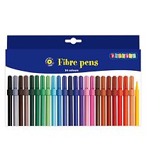 Stylos à fibres Playbox - 24 pièces Stylos à fibres Playbox - 24 pièces