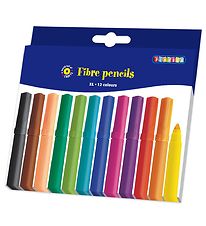 Marqueurs de fibres Playbox - Jumbo - 12 pièces Marqueurs de fibres Playbox - Jumbo - 12 pièces