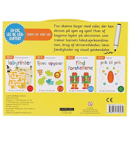 Karrusel Forlag Kuffert m. Bøger - Kig, Leg og Lær