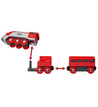 BRIO World Strømlinet Tog - 3 dele - Rød 33557 BRIO World Strømlinet Tog - 3 dele - Rød 33557