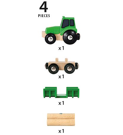 BRIO Traktor m. Last - 4 dele 33799 BRIO Traktor m. Last - 4 dele 33799