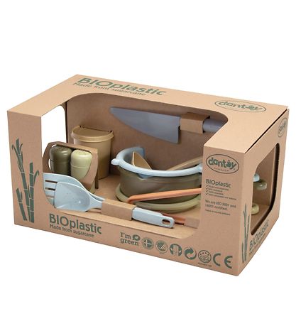 Dantoy BIO Plastic Køkkensæt - 11 Dele - Pastel