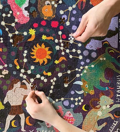 Eeboo Lichtgevend Puzzel - 1000 Bakstenen - Dierenriem Eeboo Lichtgevend Puzzel - 1000 Bakstenen - Dierenriem