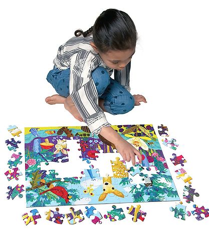 Puzzle Eeboo - 100 Briques - La vie sur Terre Puzzle Eeboo - 100 Briques - La vie sur Terre