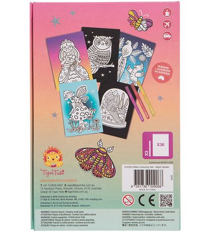 Tiger Tribe Farvesæt - Glitter - Night Garden