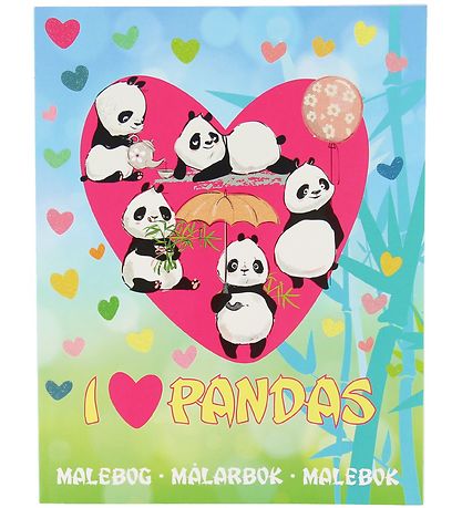 Livre de Coloriage Karrusel Forlag - I Love Pandas Livre de Coloriage Karrusel Forlag - I Love Pandas