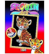 Sequin Art Pailletbillede - Tia - Tiger Sequin Art Pailletbillede - Tia - Tiger