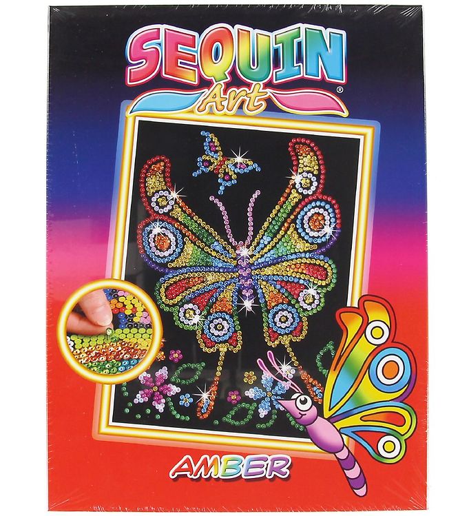 Sequin Art - Sommerfugl - 25 X 34 Cm