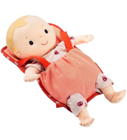 Lilliputiens Babydukke Bæresele - Rød m. Mønster Lilliputiens Babydukke Bæresele - Rød m. Mønster