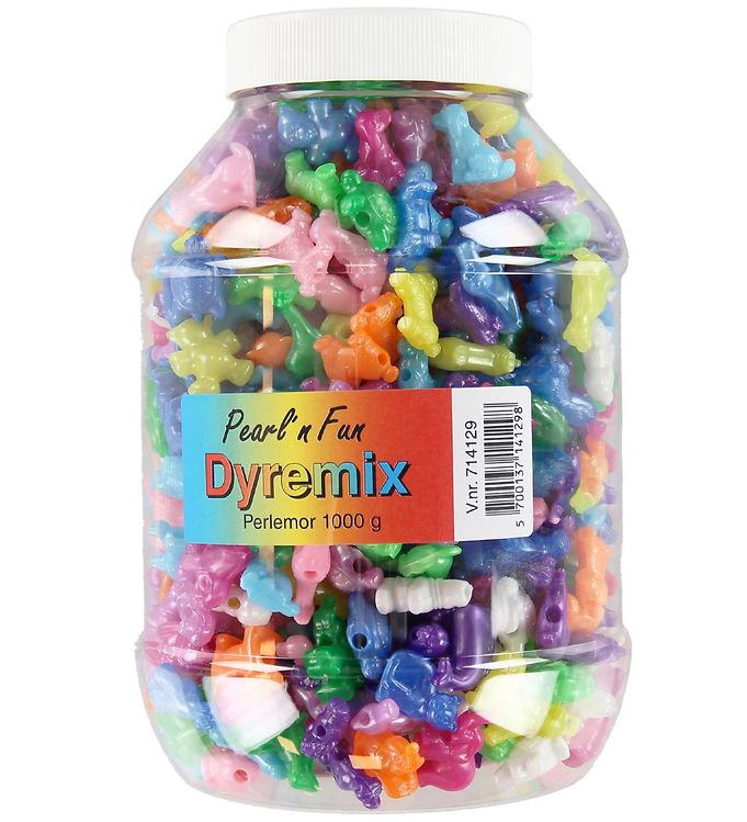 Pearl 'n Fun Perler - Dyr - 25 Mm - 1000 G I Bøtte - Pearl N Fun