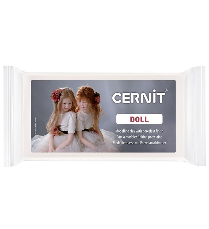 Cernit Polymer Ler - Doll - 500g - Hvid billede