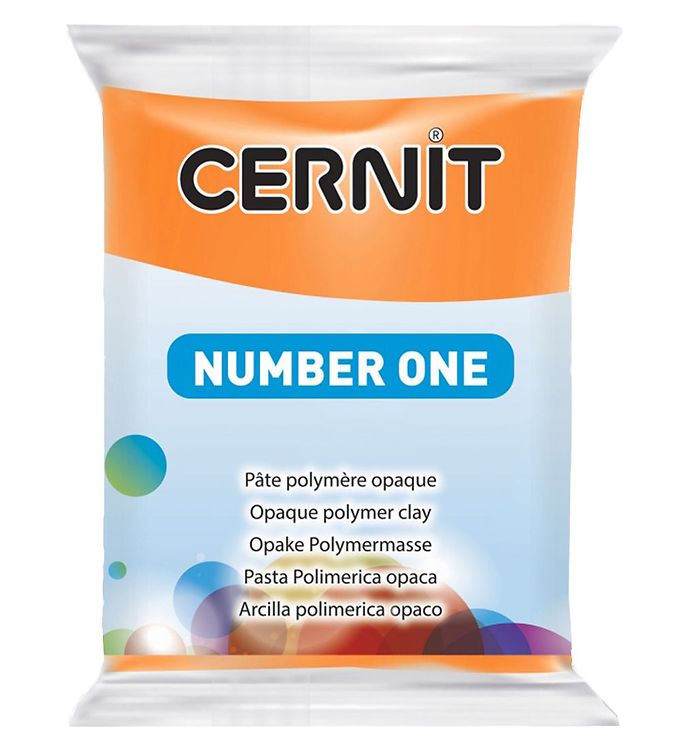 Cernit Polymer Ler - Number One - Orange billede
