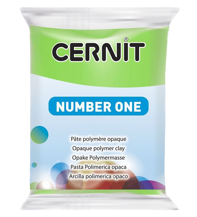 Cernit Polymer Ler - Number One - Grøn billede