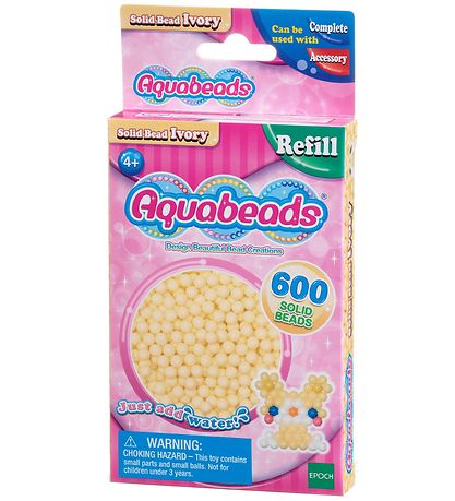 Aquabeads Perler - 600 stk - Ivory Aquabeads Perler - 600 stk - Ivory