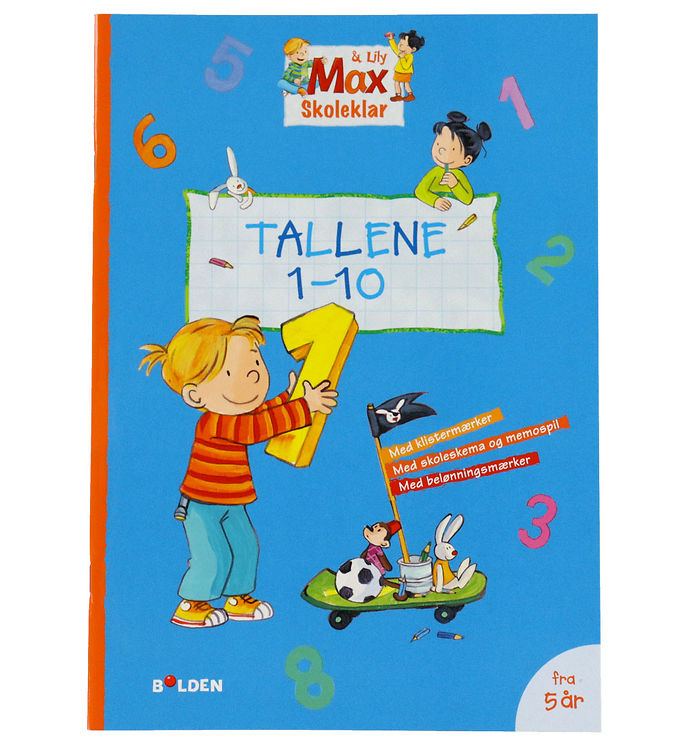 Forlaget Bolden Opgavebog - Skoleklar: Tallene 1-10 - Dansk