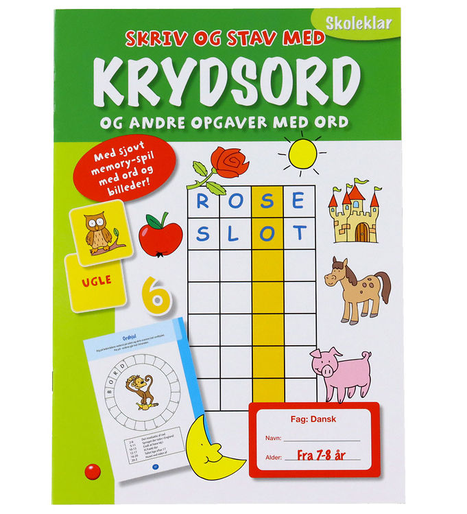 Forlaget Bolden Krydsord - Skriv Og Stav Med Krydsord - Dansk